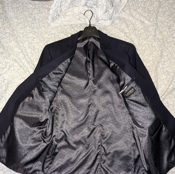 Ralph Lauren Wool Cashmere Blazer 44L Sportscoat Blazer NWOT Navy - Picture 3 of 3